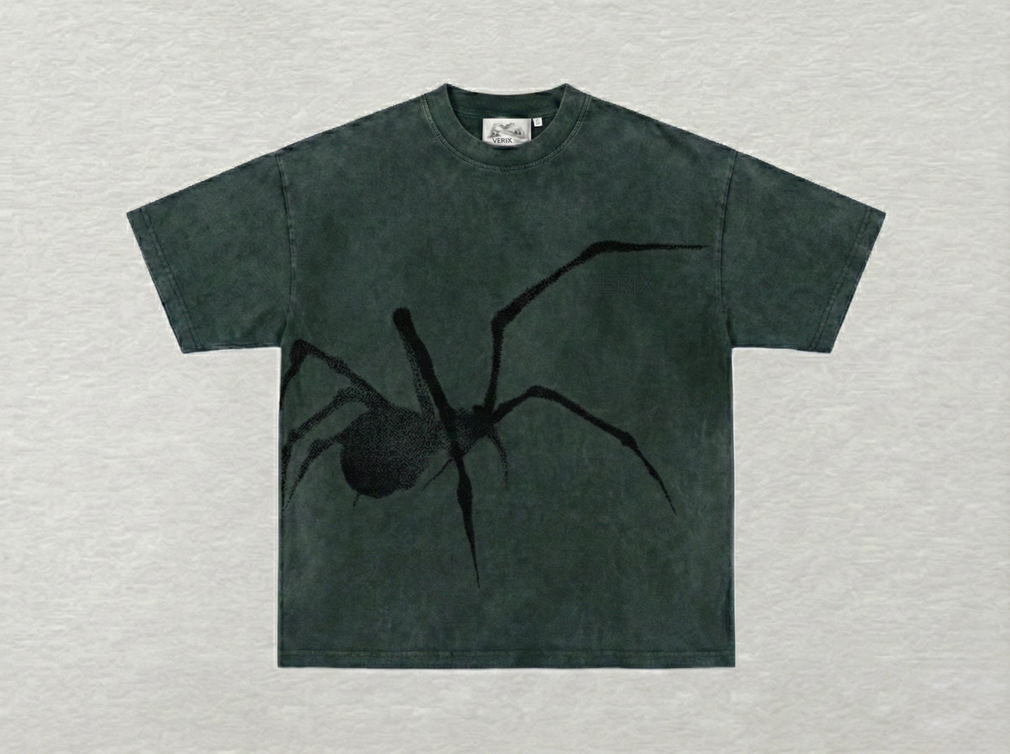VÉRIX Spider Vintage Tee - Washed Forest