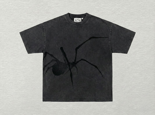 VÉRIX Spider Vintage Tee - Washed Black