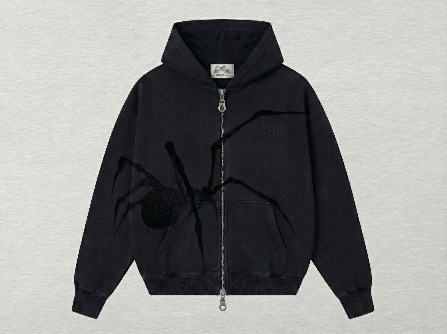 VÉRIX Black Spider Zip-Up